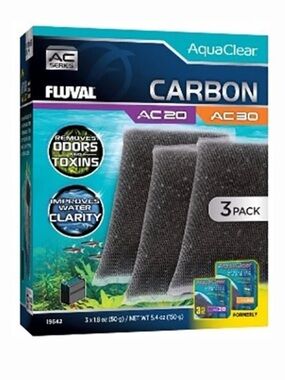 AquaClear Carbon Filter Pads - Black (3 Pack)